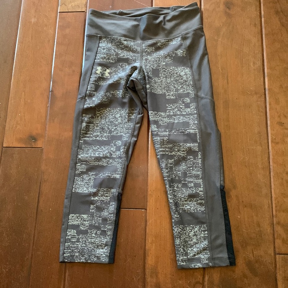 Grey Under Armour Capri Leggings